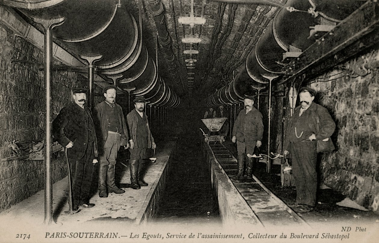 Paris souterrain - les égouts - Unbekannter Künstler