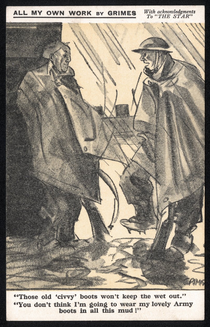 Royaume-Uni : Une carte postale humoristique produite pendant la Seconde Guerre mondiale par Raphael Tuck & Sons Ltd - Unbekannt