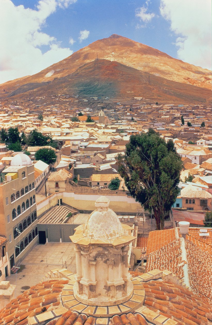 Vue des ruines vers les ruines incas près du village - Unbekannt