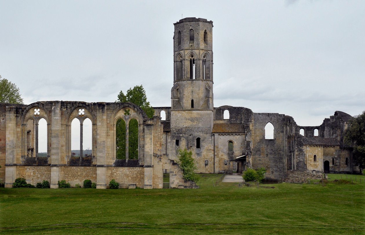 Vue de La Sauve-Majeure, abbaye de La Sauve-Majeure en Gironde. 11ème siècle. - Unbekannter Künstler