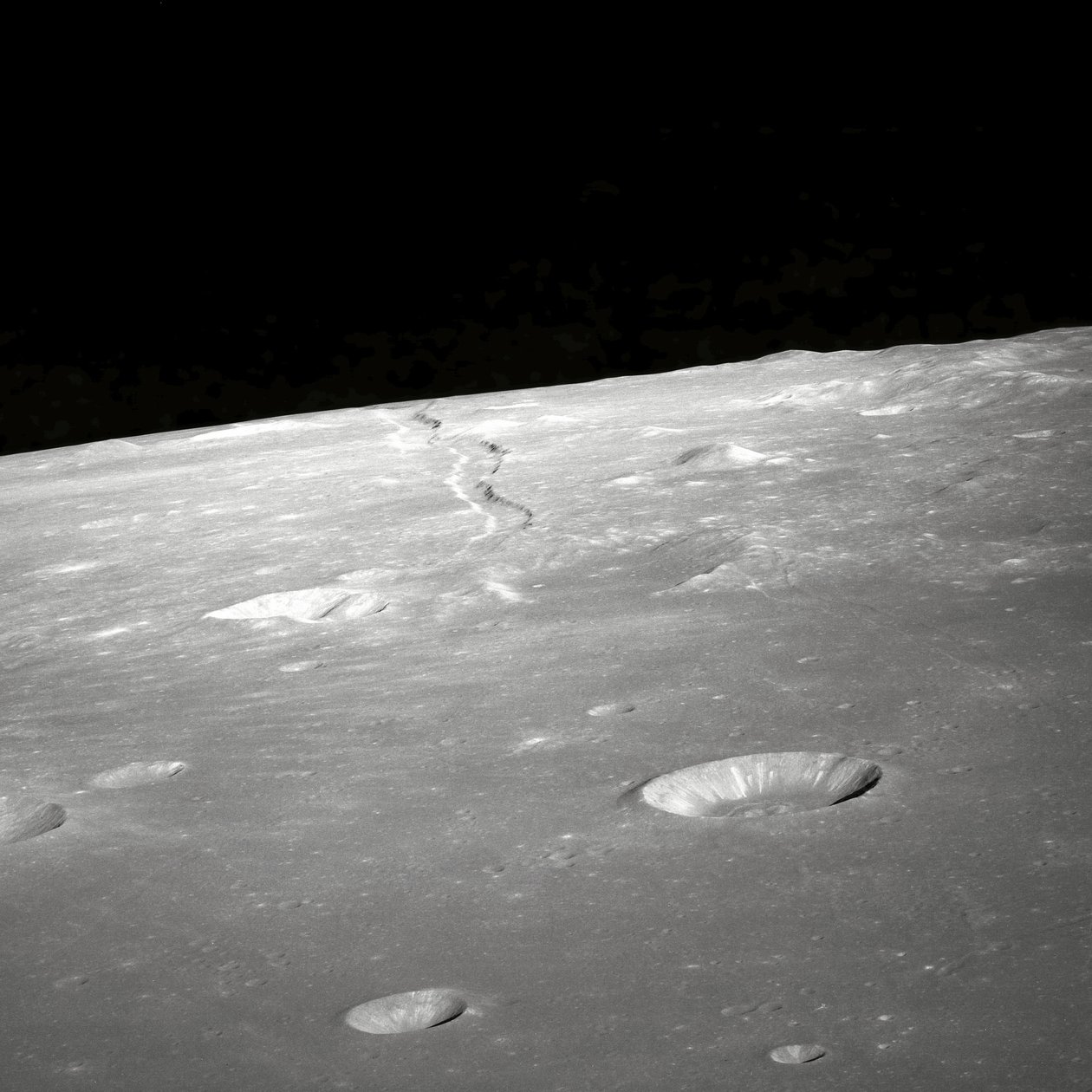 Vue de Rima Ariadaeus sur la Lune - Unbekannter Künstler