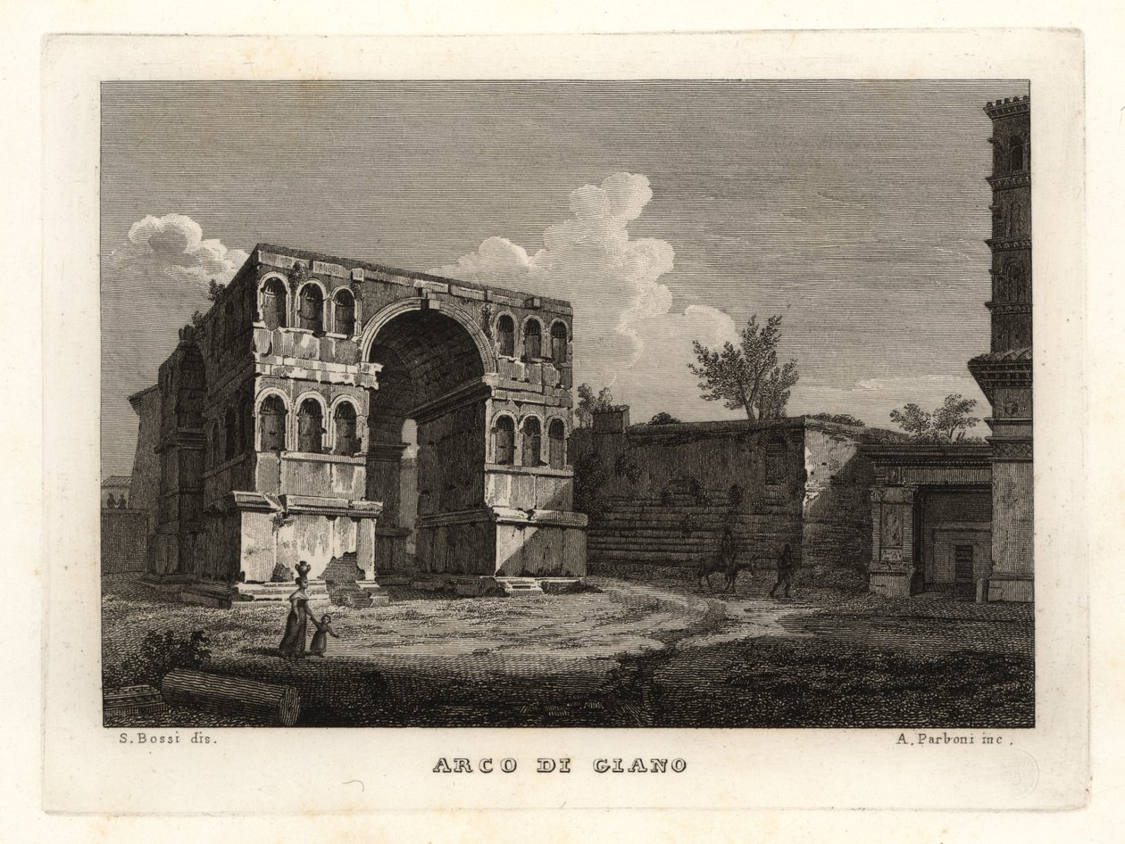 Vue des ruines de l