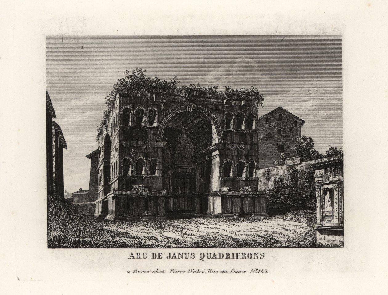 Vue des ruines de l