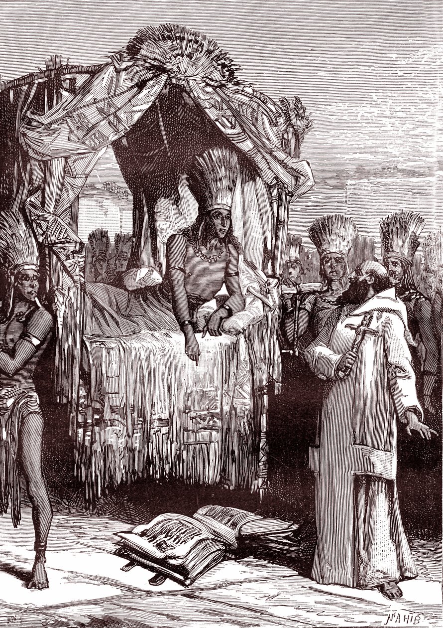 Vincent de Valverde et ATAHUALPA - Unbekannter Künstler