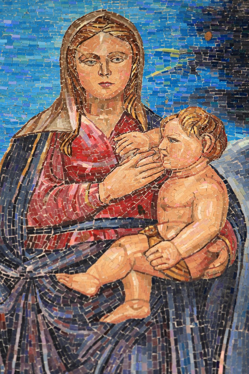 Vierge et enfant. Guatemala. Basilique de l