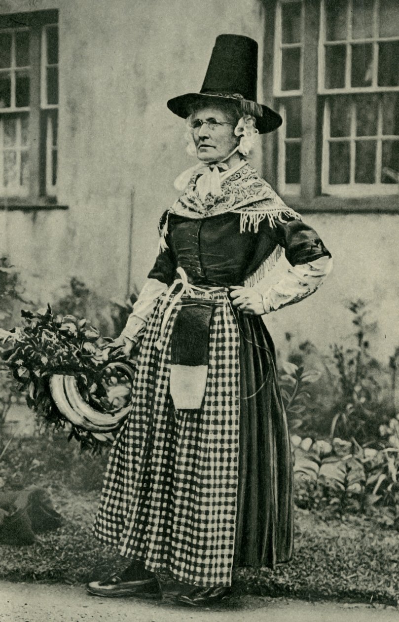 Pays de Galles. Une vieille dame galloise majestueuse, fidèle au costume national. 1920 - Unbekannt