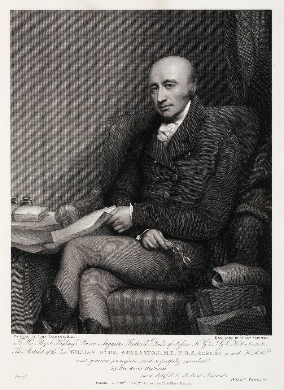 William Hyde Wollaston, chimiste et métallurgiste anglais, vers 1810 - Unbekannt