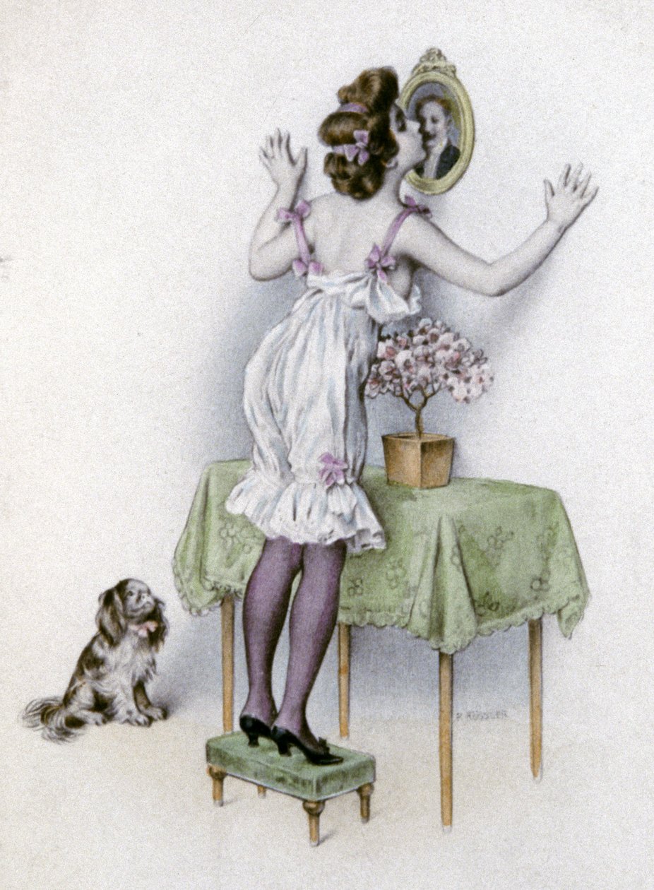 Femme en lingerie, c.1900 - Unbekannter Künstler
