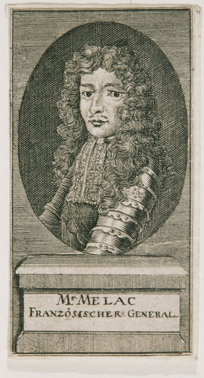 Général Ézéchiel du Mas Comte de Mélac - Unbekannter Stecher