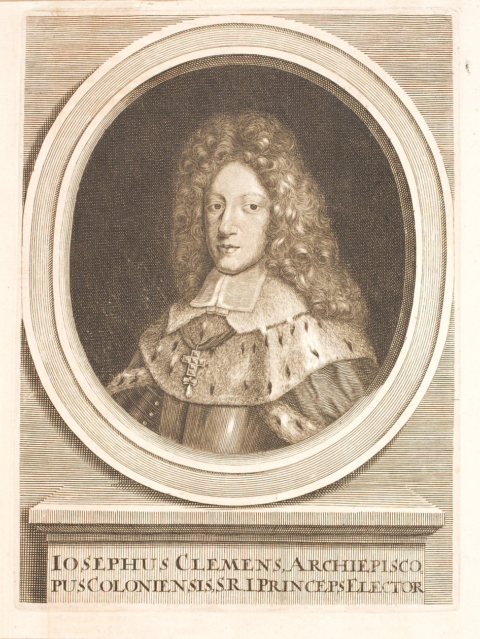 Joseph Clemens Kajetan de Bavière, archevêque de Cologne - Unbekannter Stecher