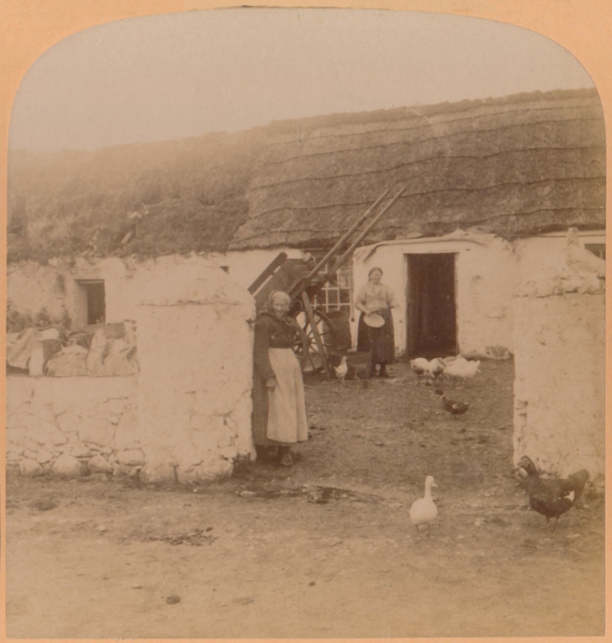 Une maison typique, village de Ballintoy, comté d