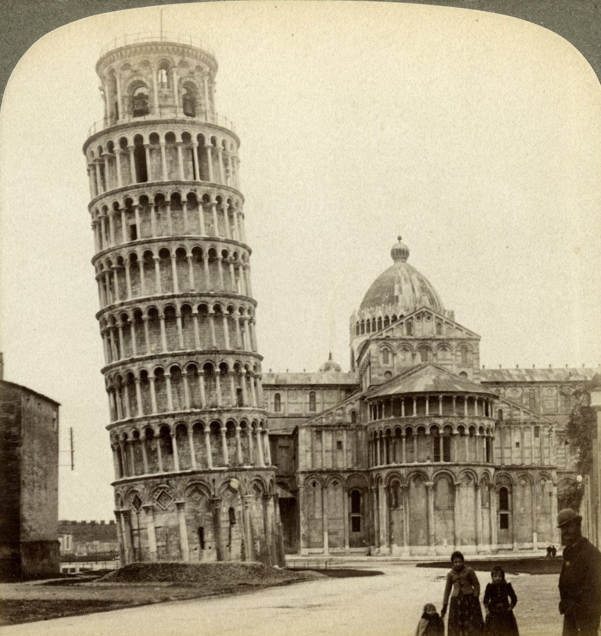 Cathédrale et Tour penchée de Pise, Italie - Underwood and Underwood