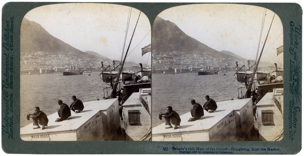 Hong Kong depuis le port, 1901 - Underwood and Underwood