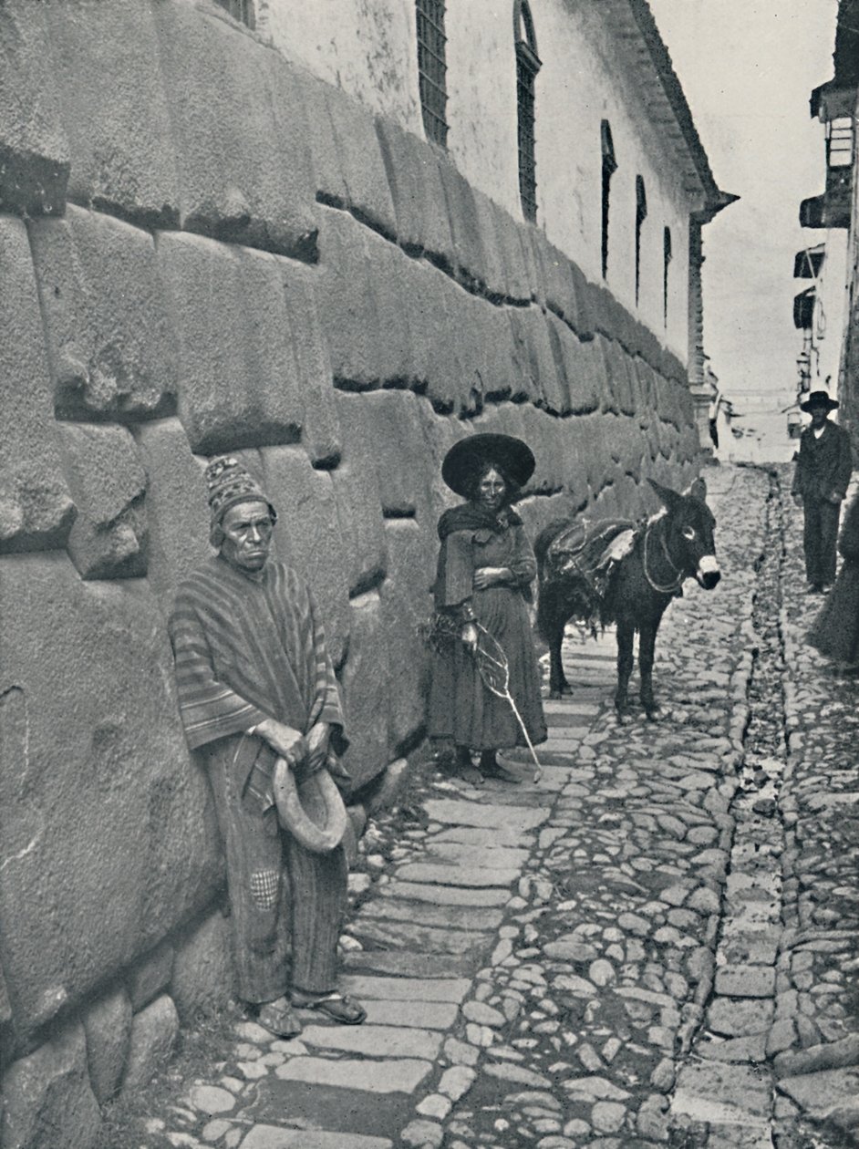 Maçonnerie inca, Cuzco, 1916 - Underwood and Underwood