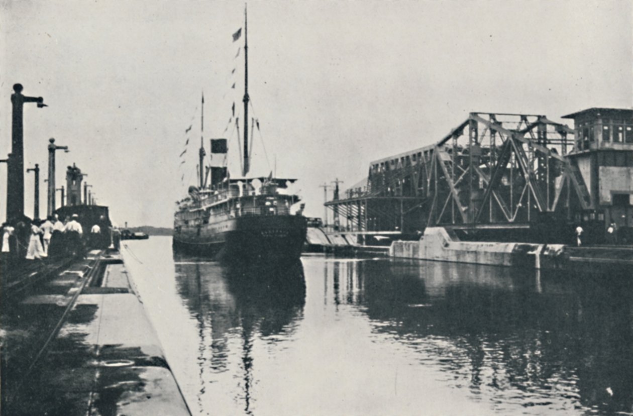 Ouverture du canal de Panama - Underwood and Underwood