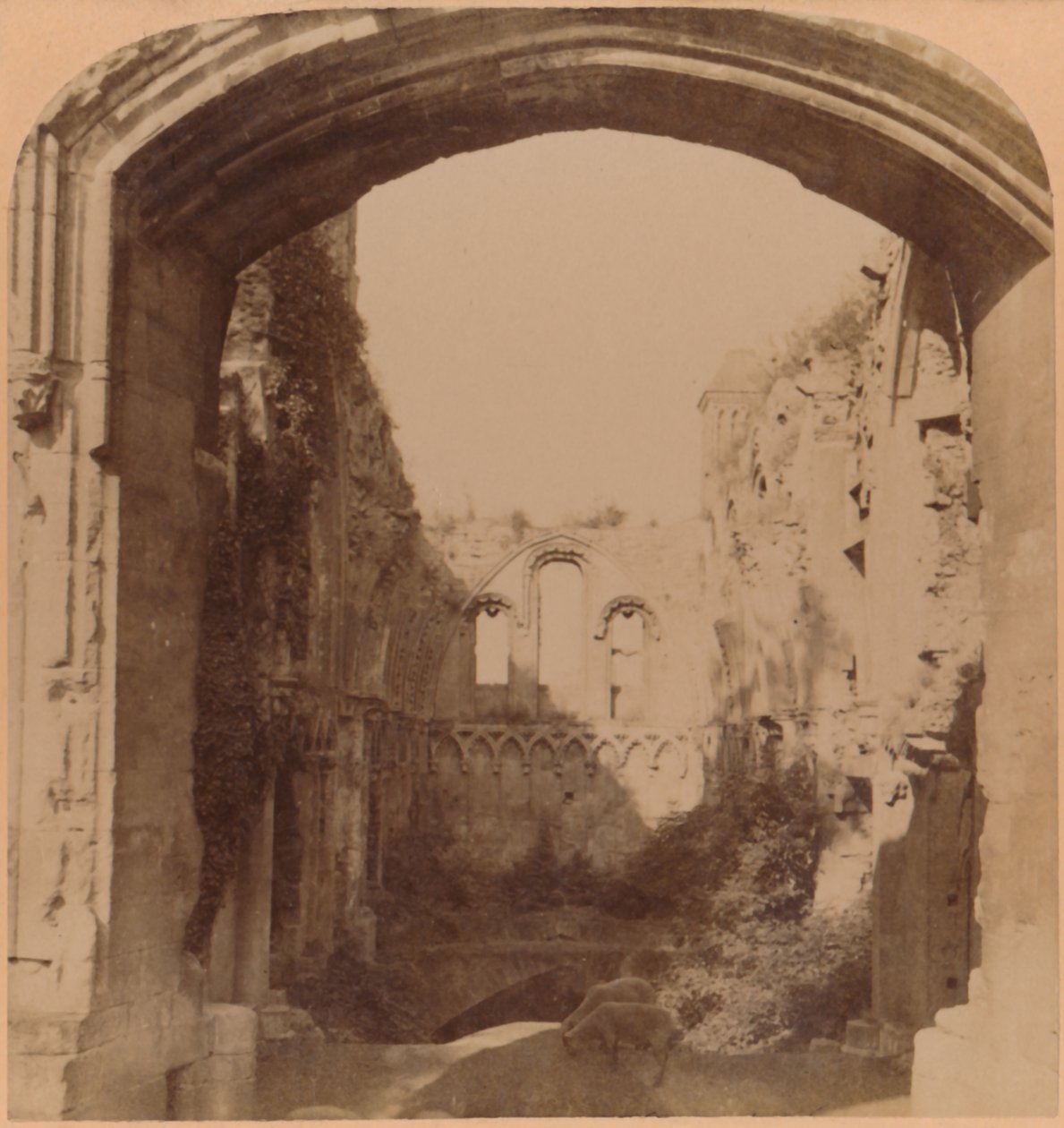 Chapelle Saint-Joseph, Abbaye de Glastonbury, 6e siècle, 1900 - Underwood and Underwood