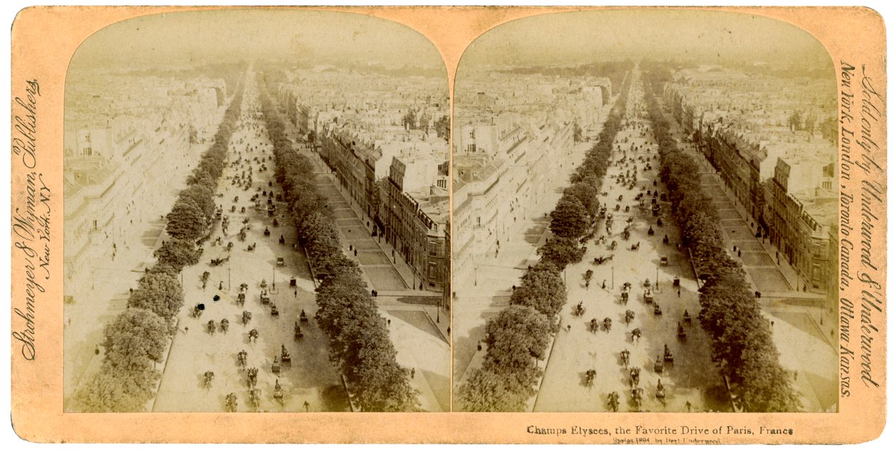 Les Champs-Élysées, Paris, France, 1894 - Underwood and Underwood