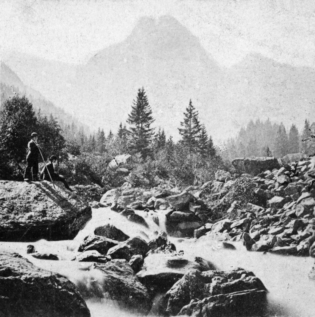 Le Wellhorn à Rosenlain, Suisse, début du 20e siècle - Underwood and Underwood