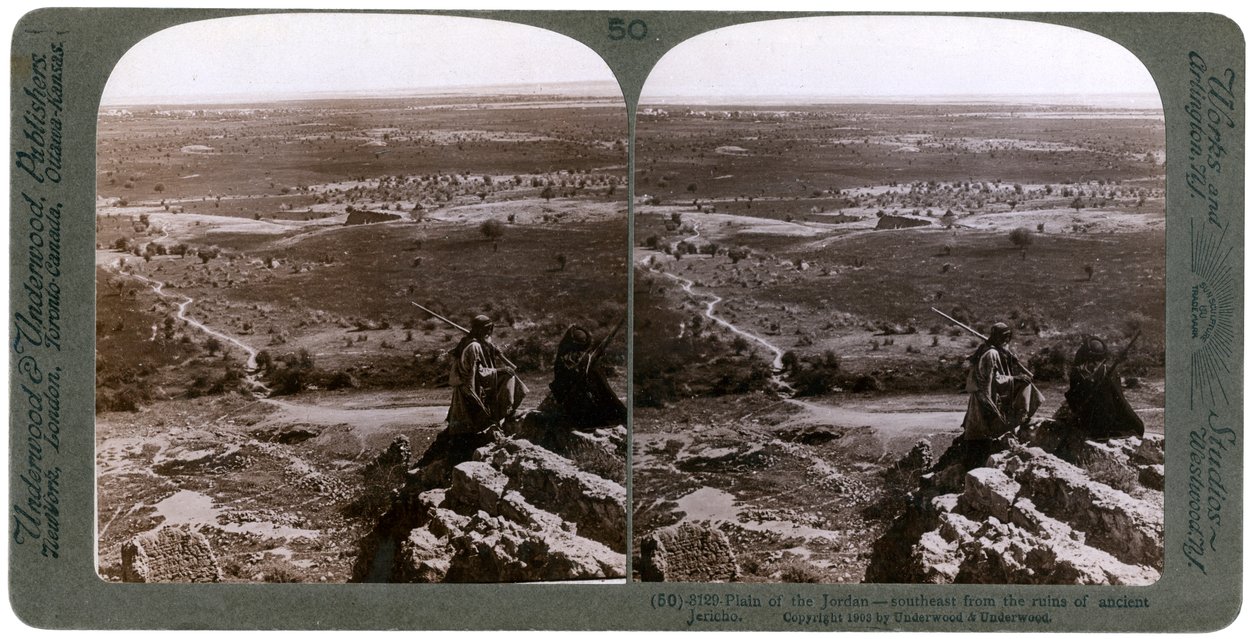 La plaine du Jourdain, vue des ruines de l