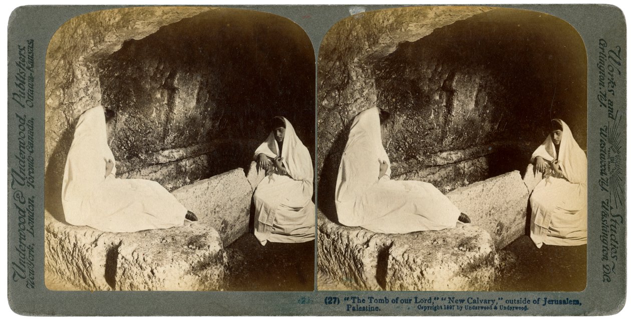 Le tombeau de Jésus, près de Jérusalem, Palestine, 1897 - Underwood and Underwood