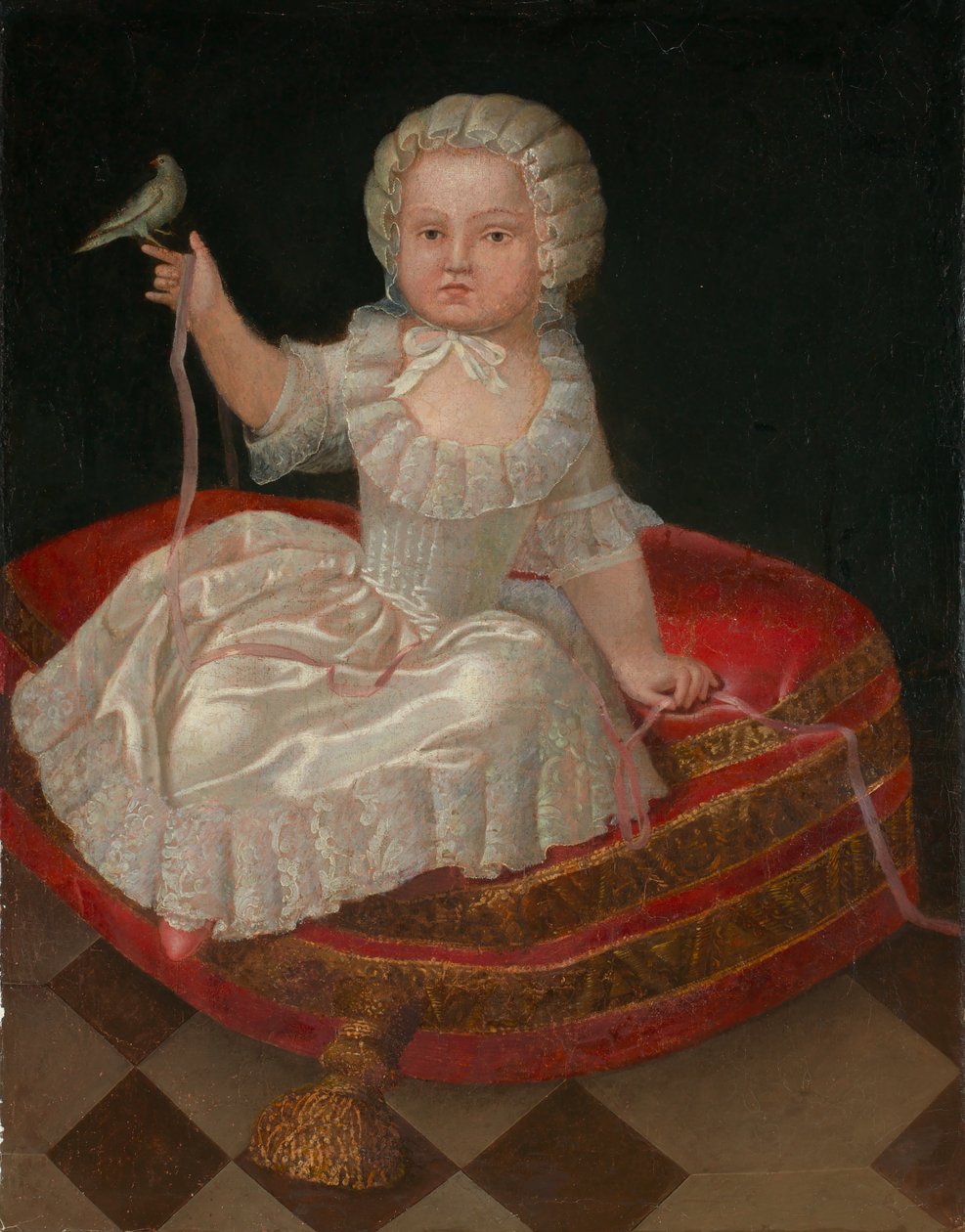 Fille sur un Hassock - Unidentified (European)