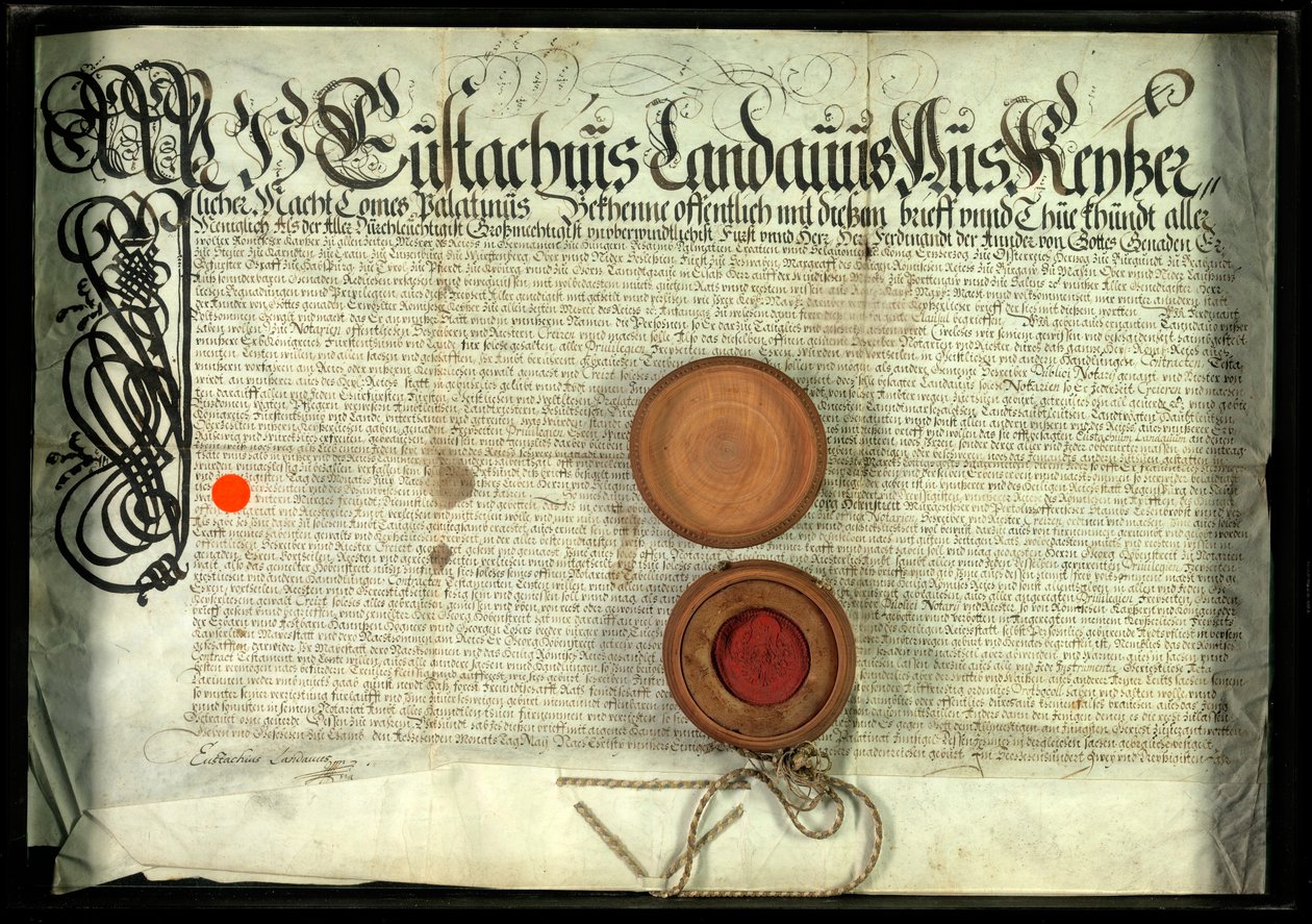 Brevet de noblesse autrichien - Unidentified