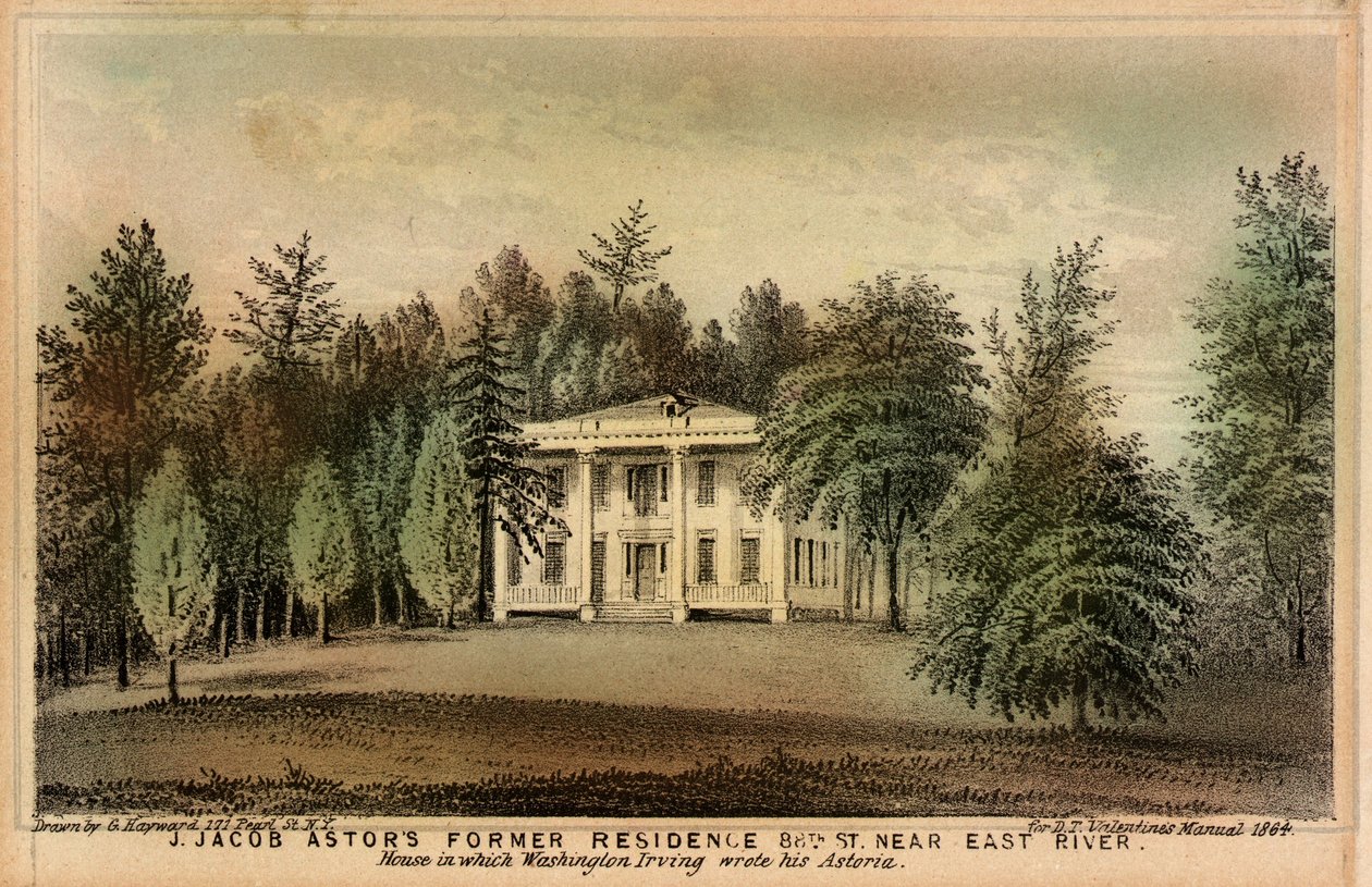 J. Ancienne résidence de Jacob Astor 88th St. près de l