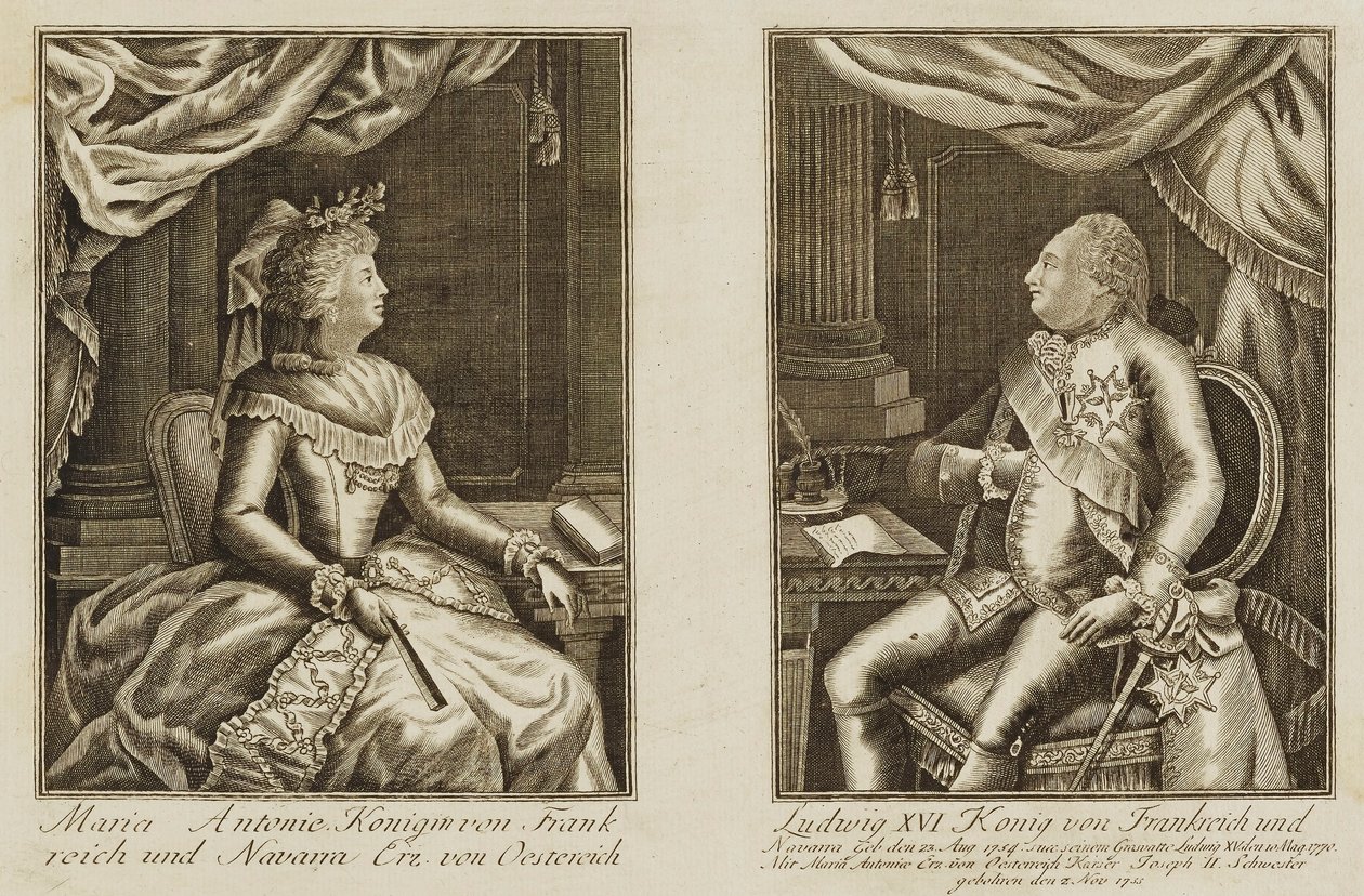 Marie-Antoinette et Louis XVI - Unidentified