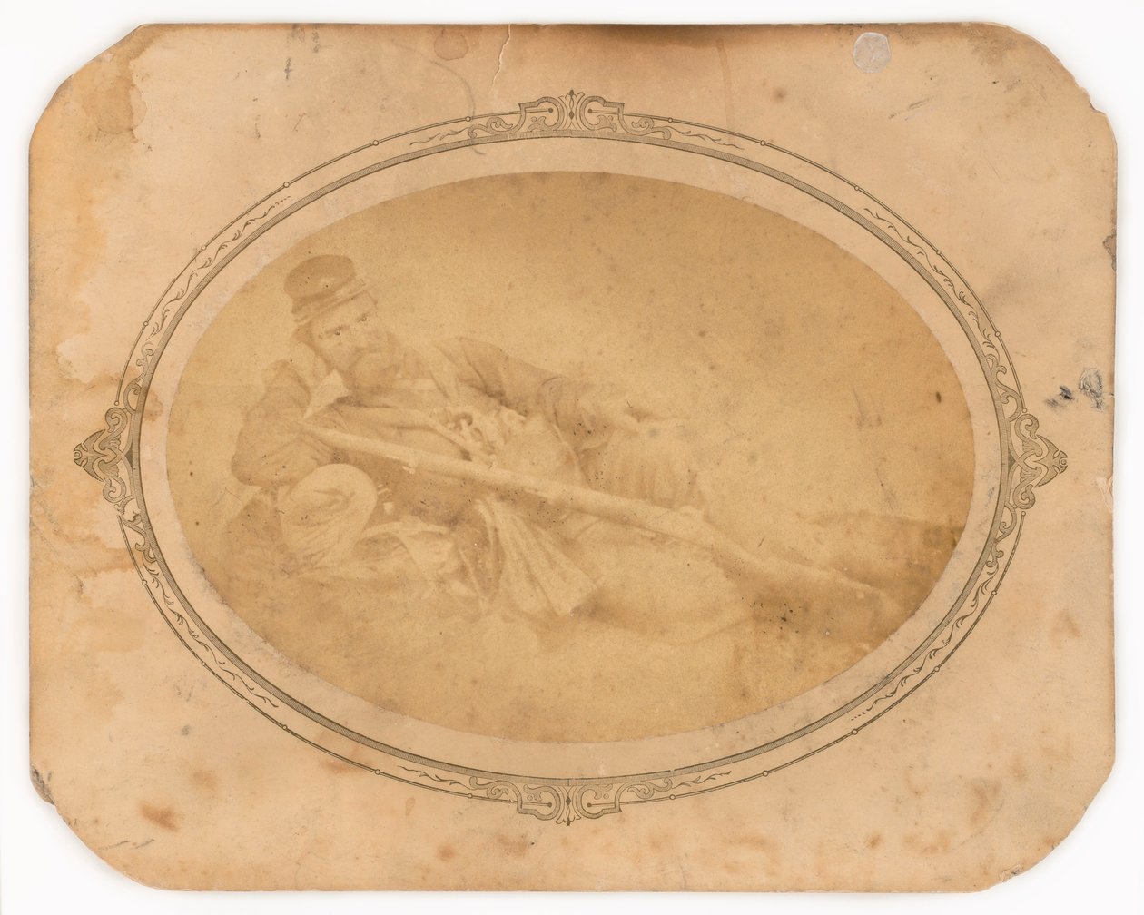 Soldat de la guerre civile couché - Unidentified