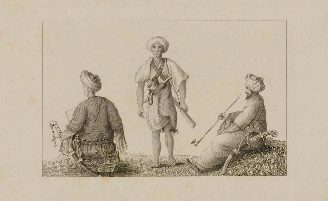 Trois hommes en turbans - Unidentified