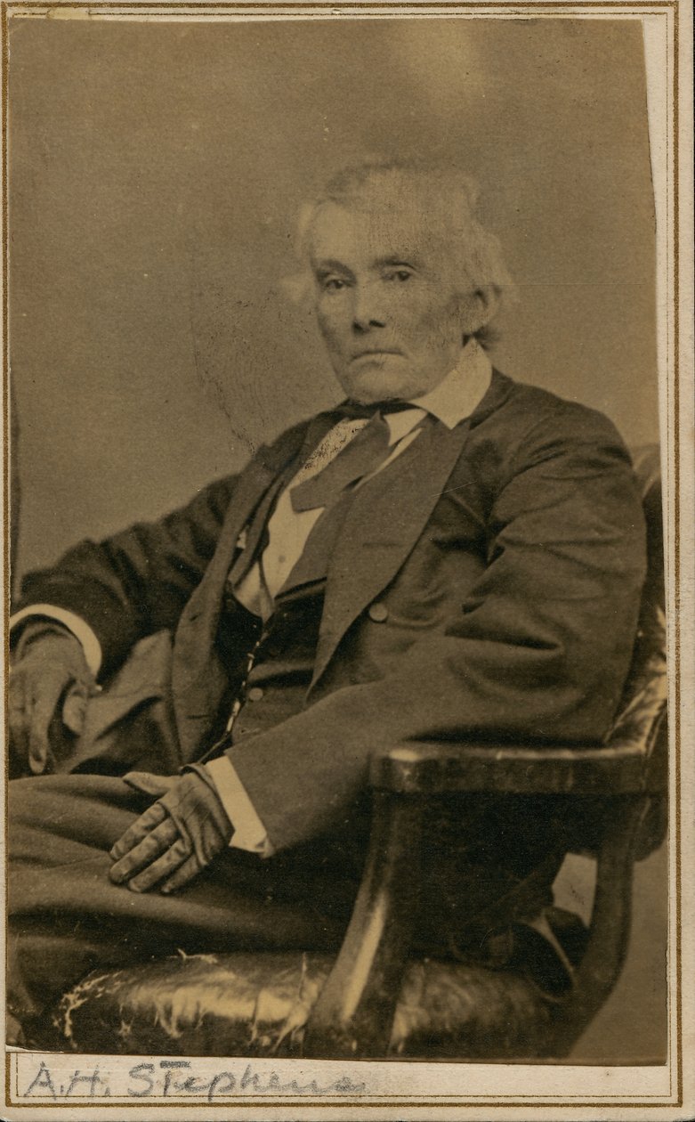 Alexander Hamilton Stephens, Gouverneur de Géorgie et Vice-président de la Confédération - Unknown