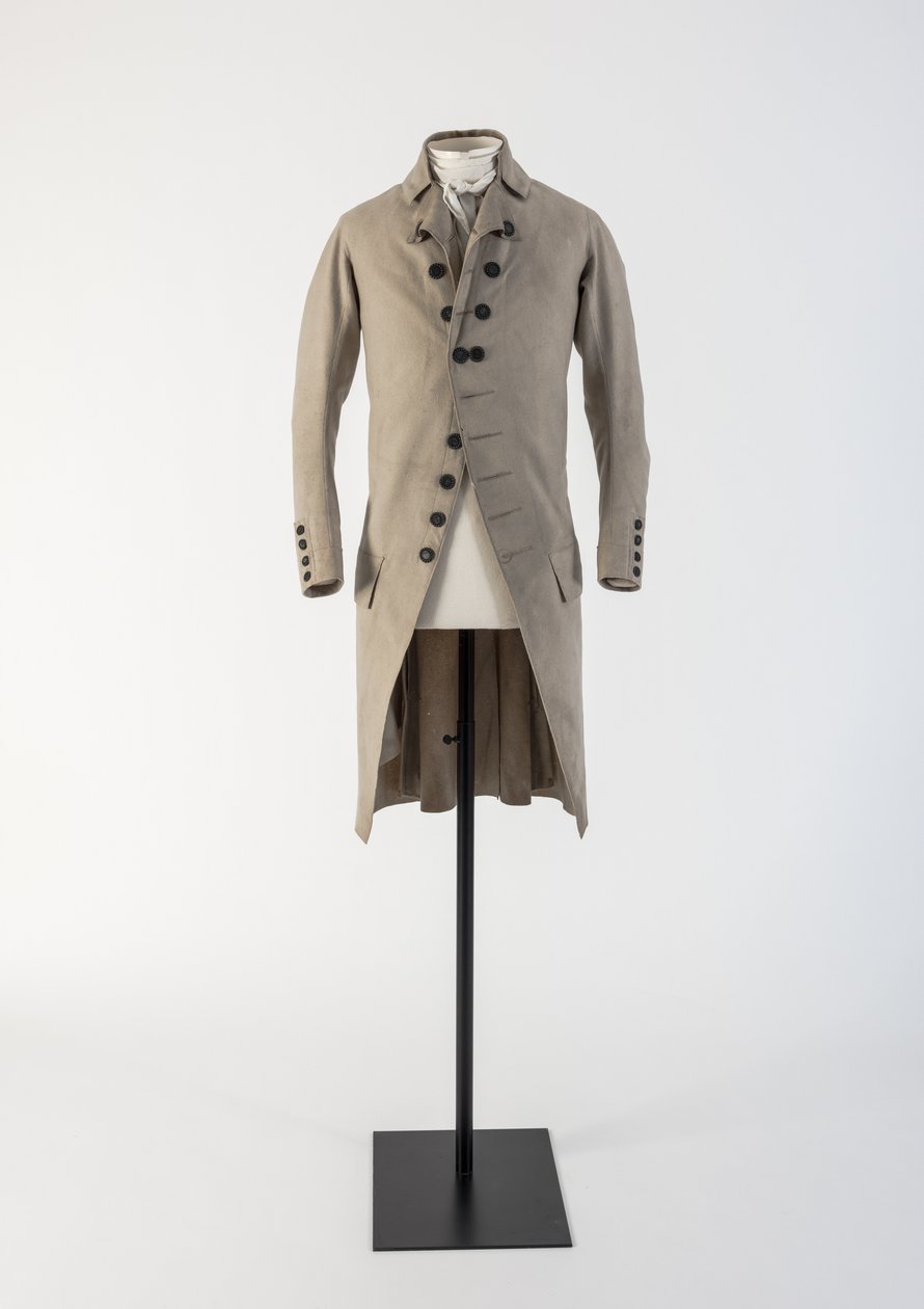 Redingote en laine crème pour homme, 1790s - Unbekannt Unbekannt