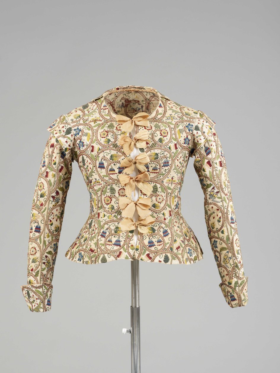 Gilet brodé de soies multicolores et de paillettes pour femme, 1610s - Unbekannt Unbekannt