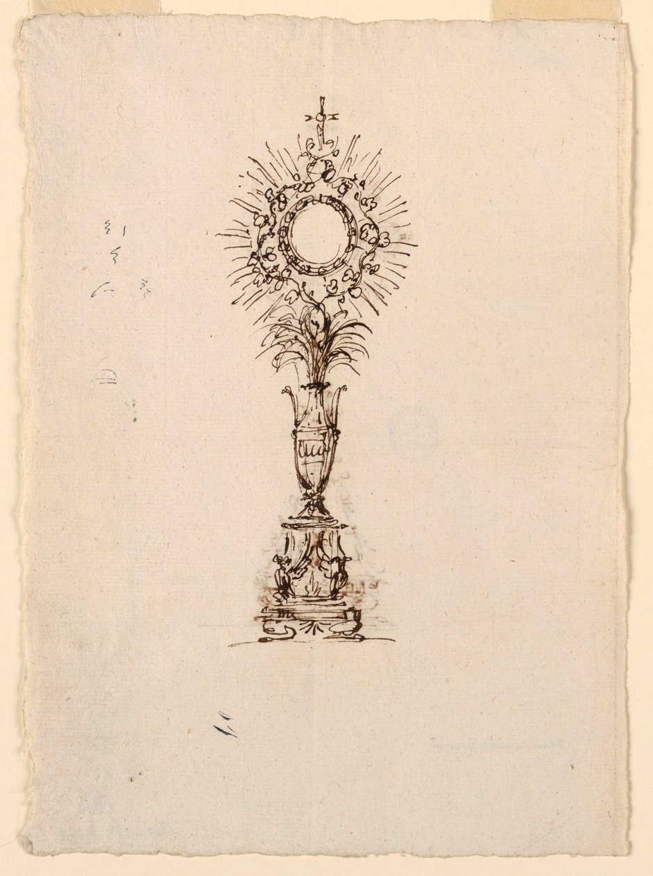 Dessin, conception pour une monstrance, 1815-1830 - Unknown