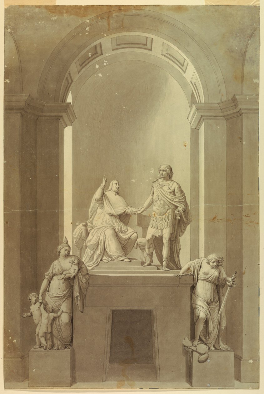 Monument sépulcral du cardinal Henri York (1725-1807) et de Charles Édouard Stuart, le « Jeune Prétendant » (1720-1788) - Unknown