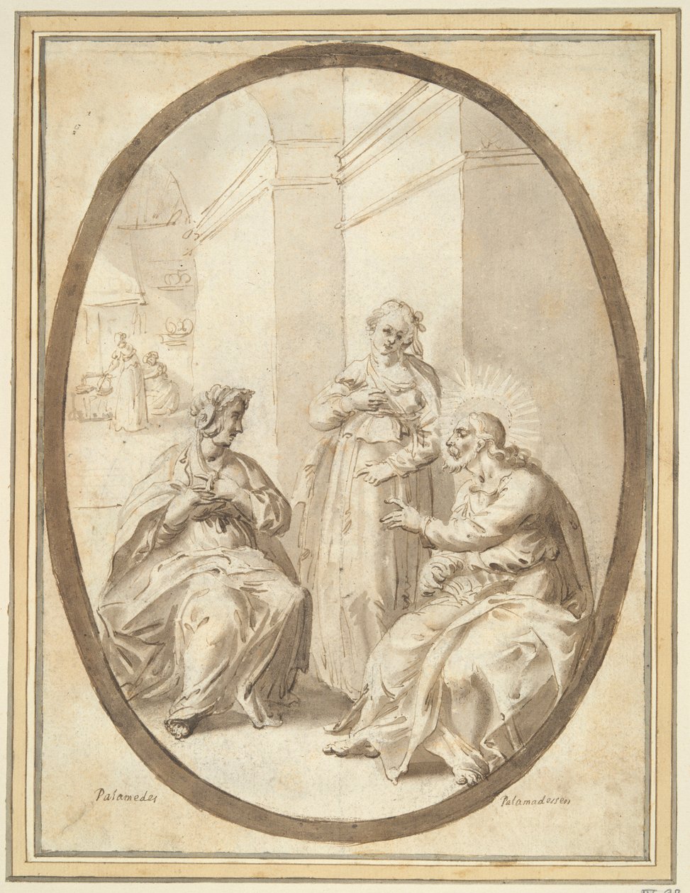 Christ dans la maison de Marthe et Marie - Unknown