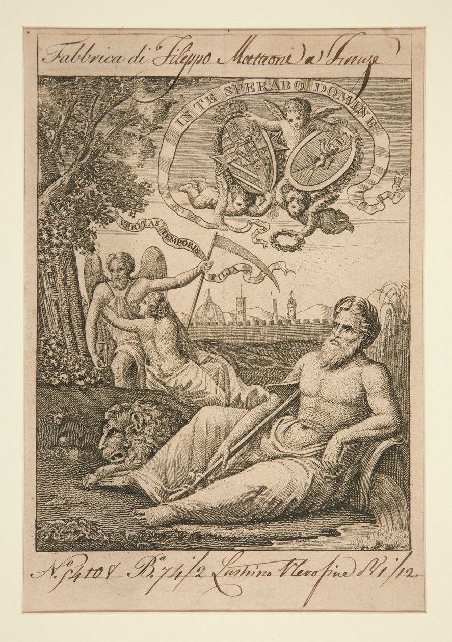 Figures classiques dans un paysage - Unknown
