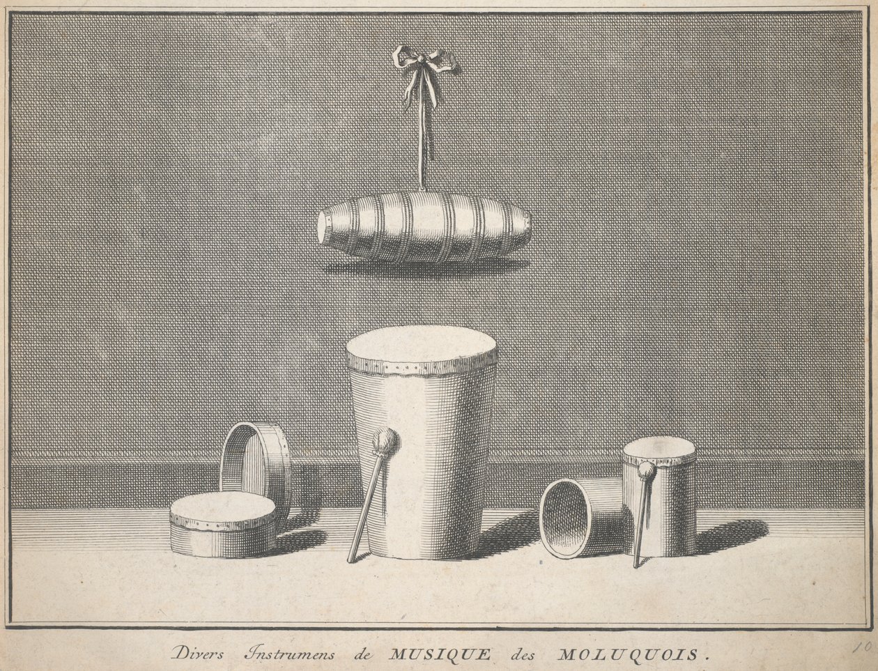 Divers instruments de musique des Moluquois - Unknown