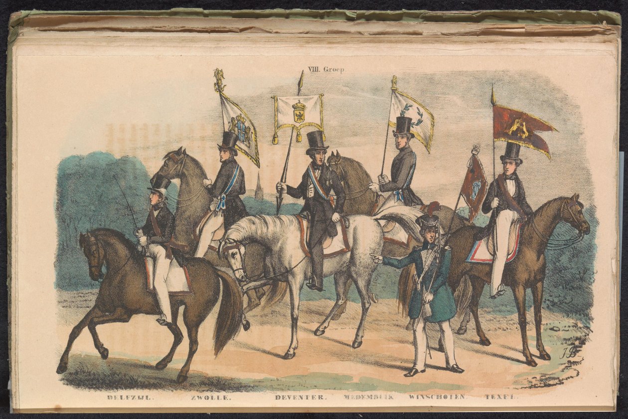 Costumes et bannières des gardes d