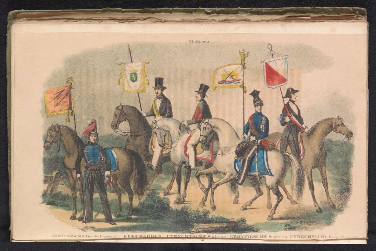 Costumes et bannières des gardes d