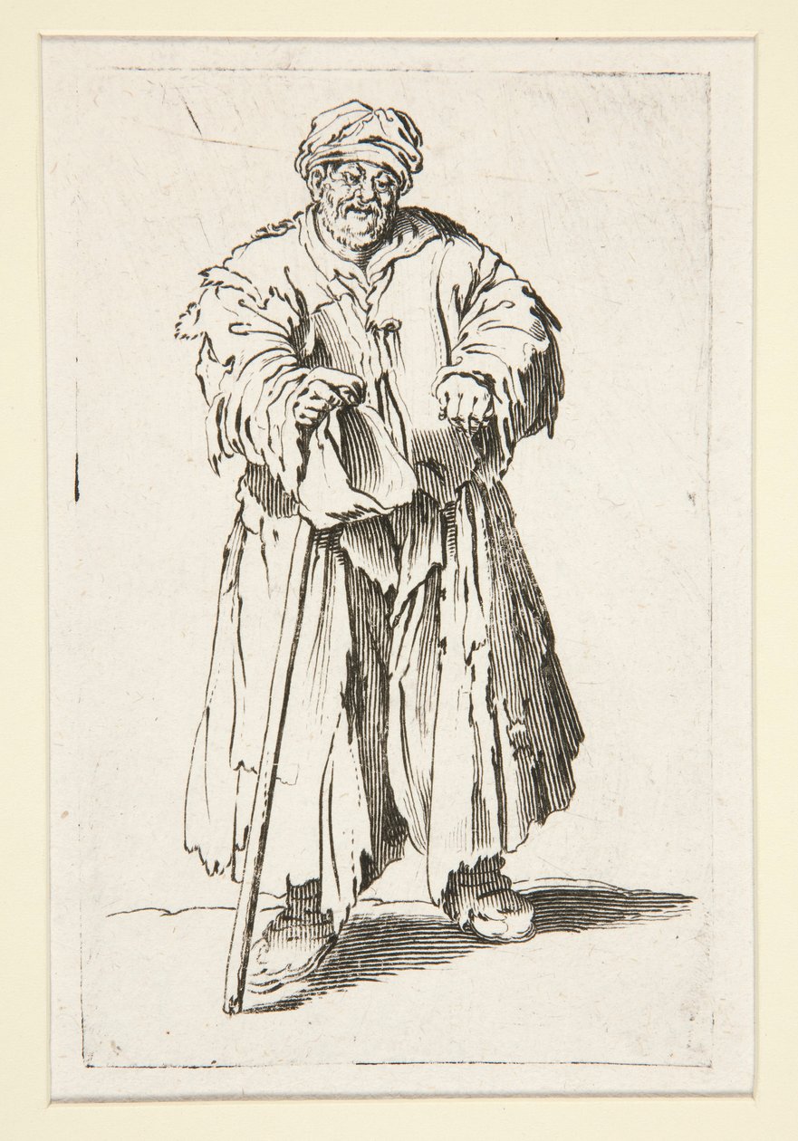 Le mendiant obèse aux yeux baissés - Unknown