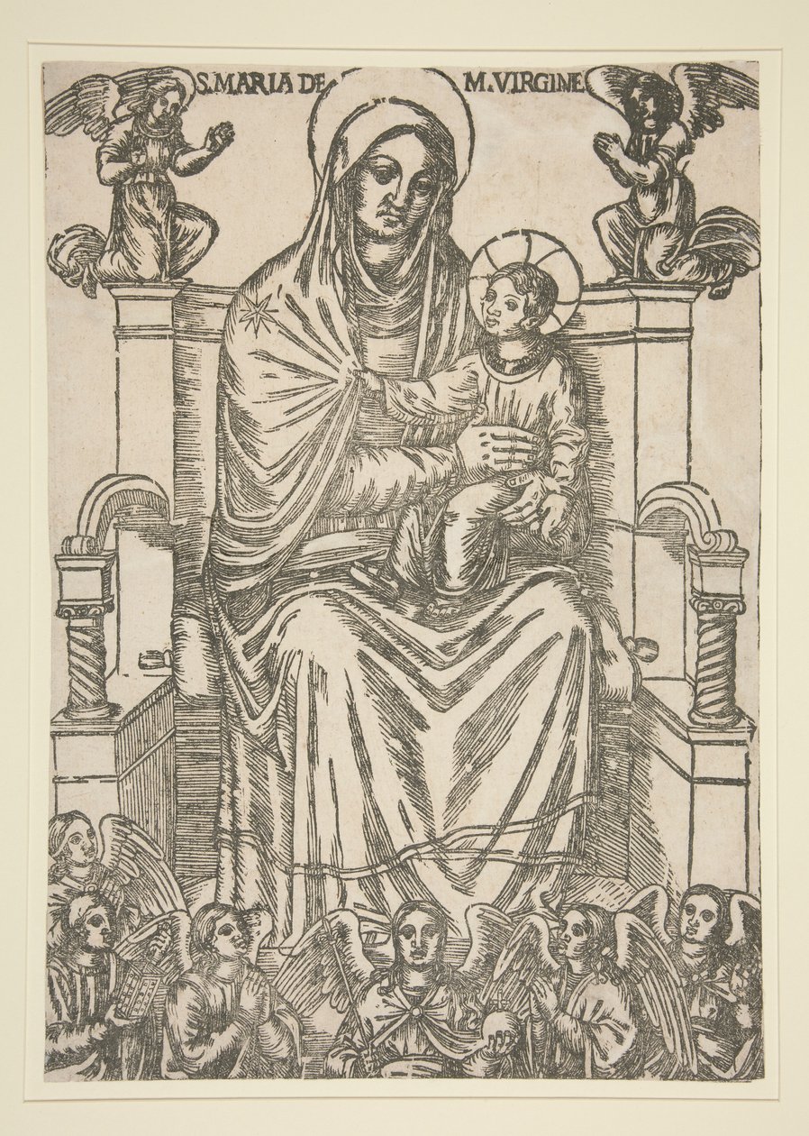 Madone et Enfant en Trône - Unknown
