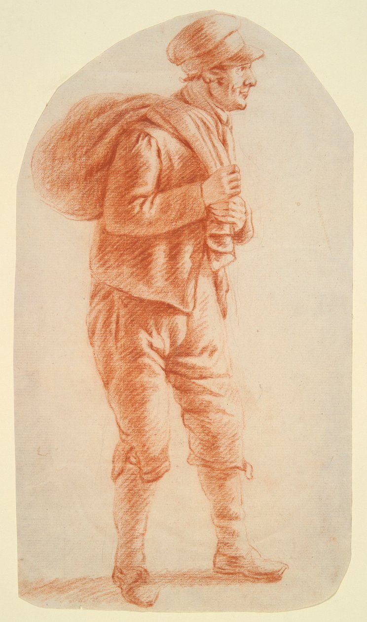 Homme avec sac - Unknown