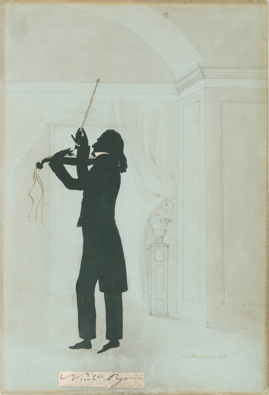 Niccolo Paganini - silhouette - Unknown