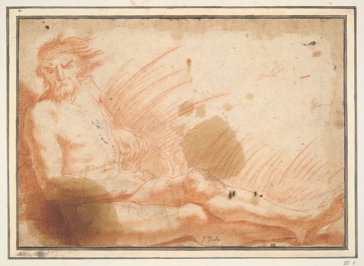 Dieu de la rivière assis - Unknown