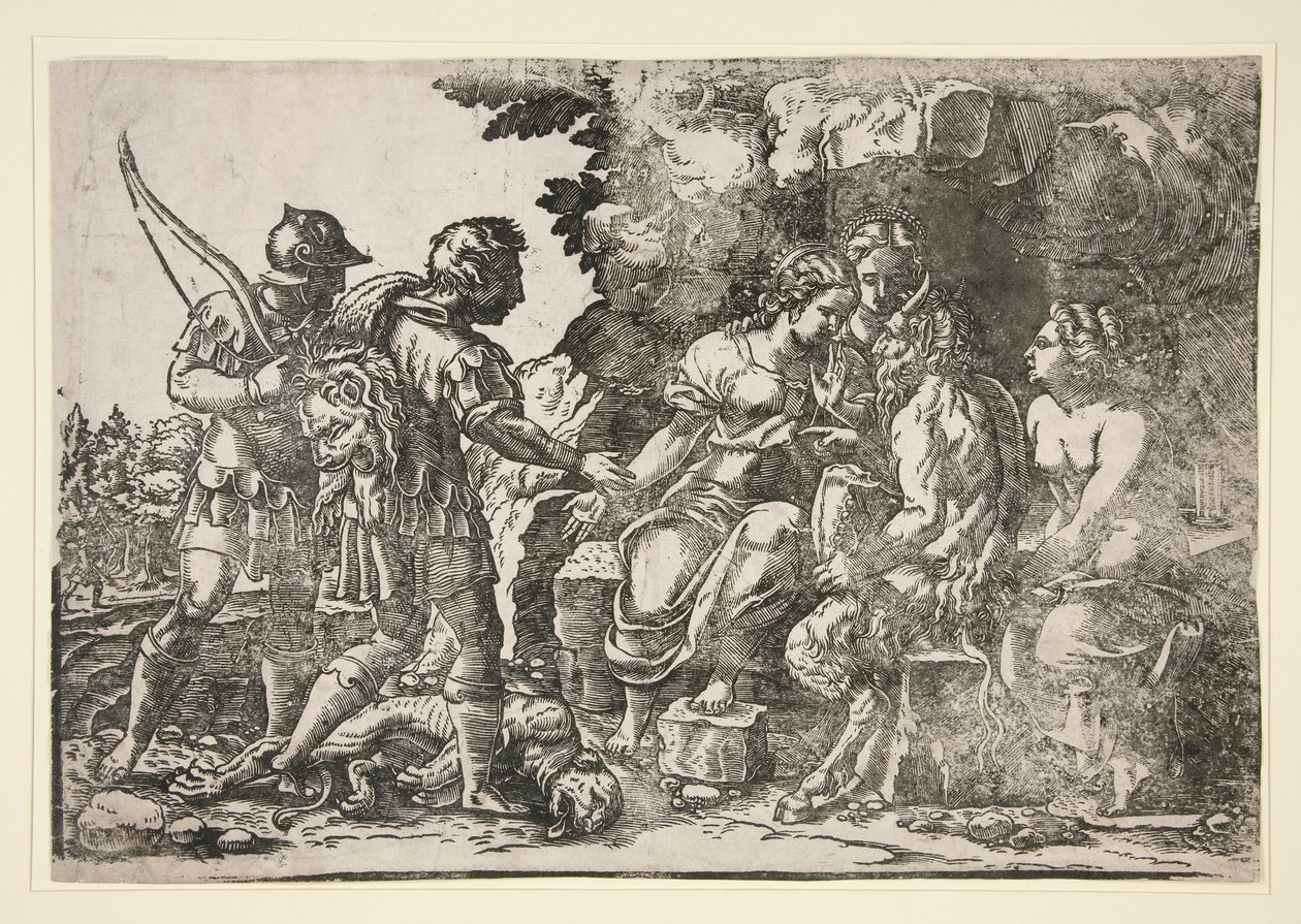 Thétis recommande Achille à la tutelle de Chiron - Unknown