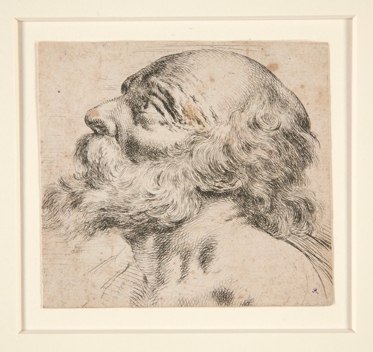 Sans titre (homme barbu, regardant vers la droite) - Unknown