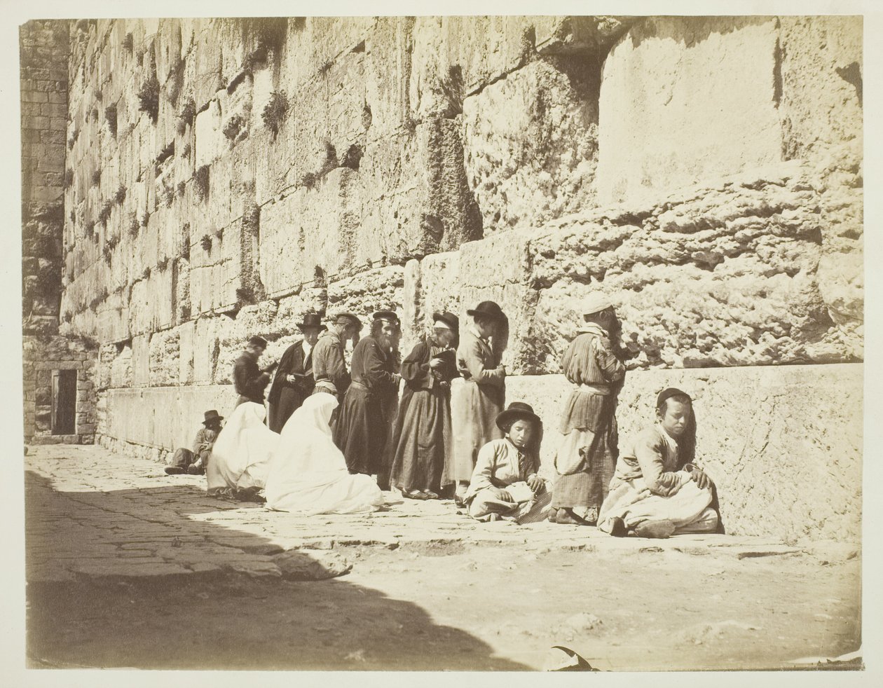 Mur du temple de Salomon, lieu de lamentation des Juifs - Unknown