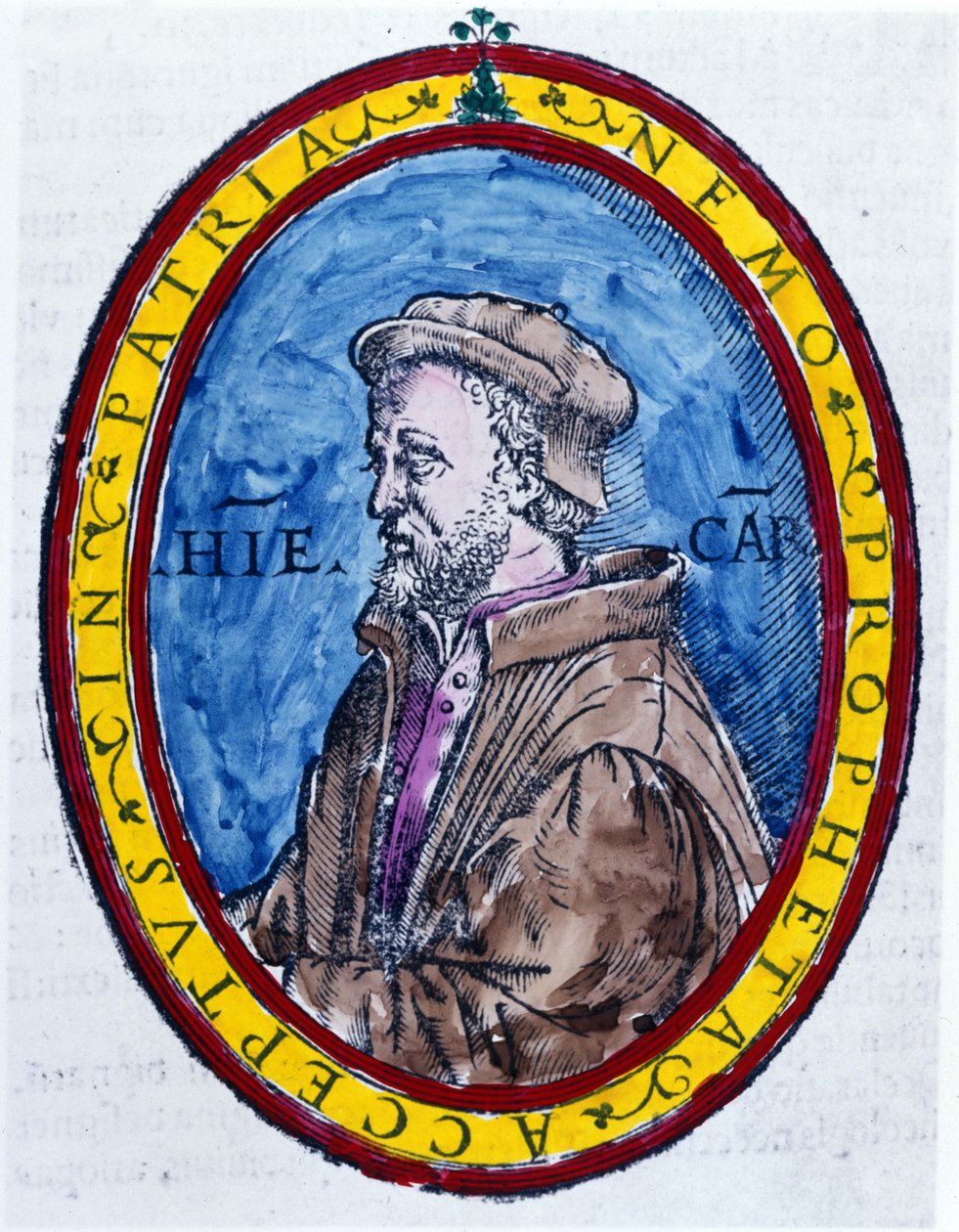 (Cardanus Hieronymus) Jérôme Cardan en italien Gerolamo Cardano, médecin, mathématicien, philosophe et astrologue italien (Pavie) - Unknown artist