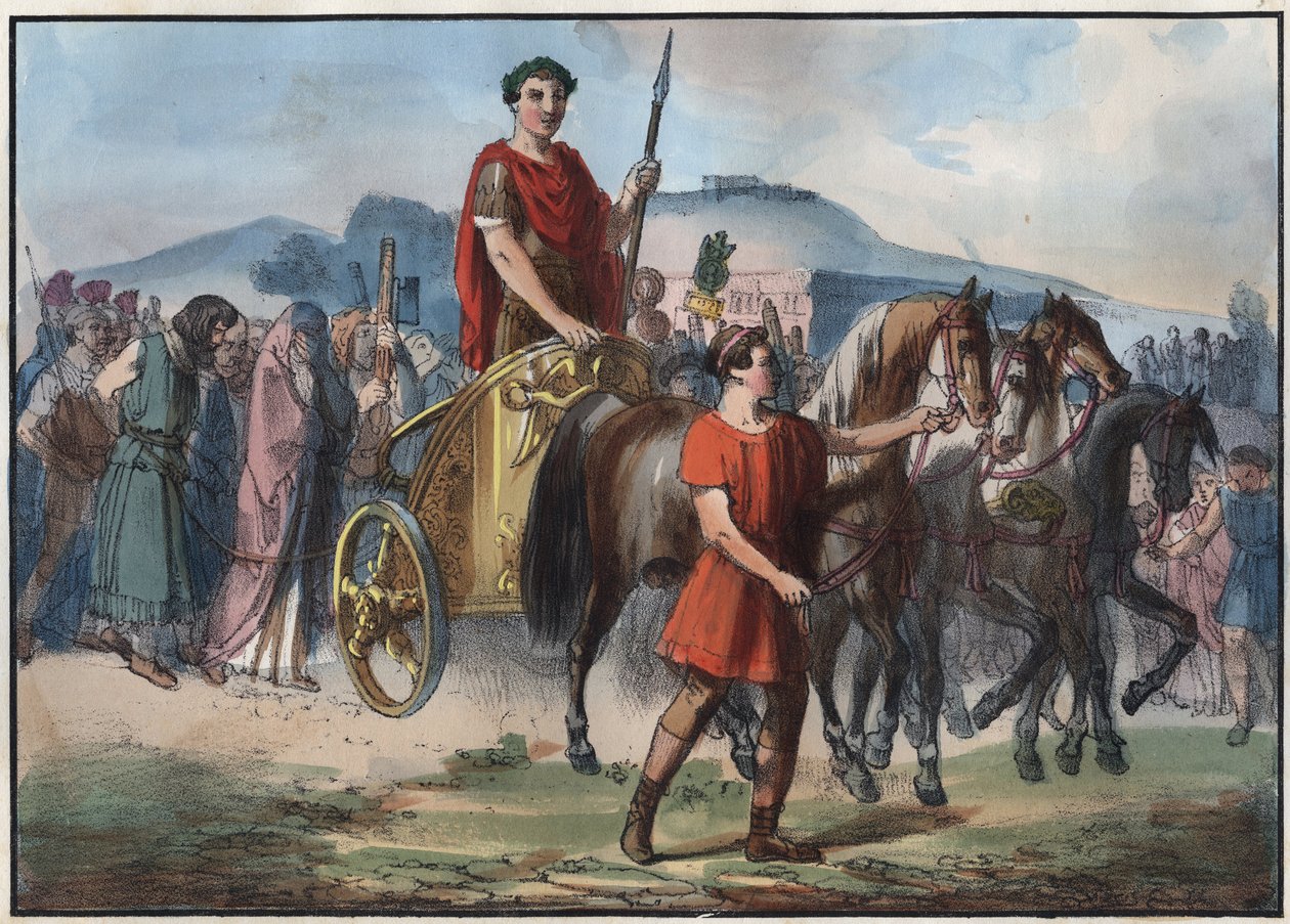 Un triomphe romain - gravure de « Usi e Costumi di Tutti i Popoli dell